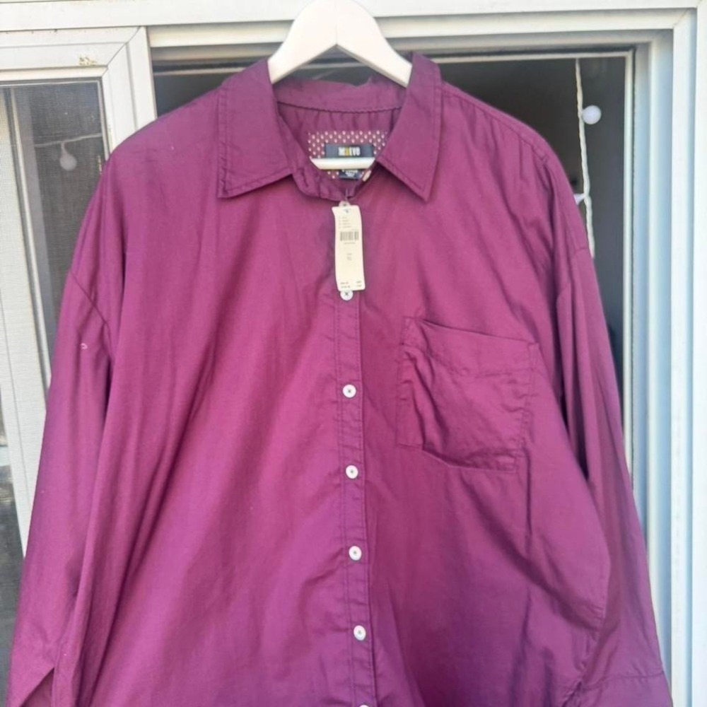 Mauve Button Down NWT